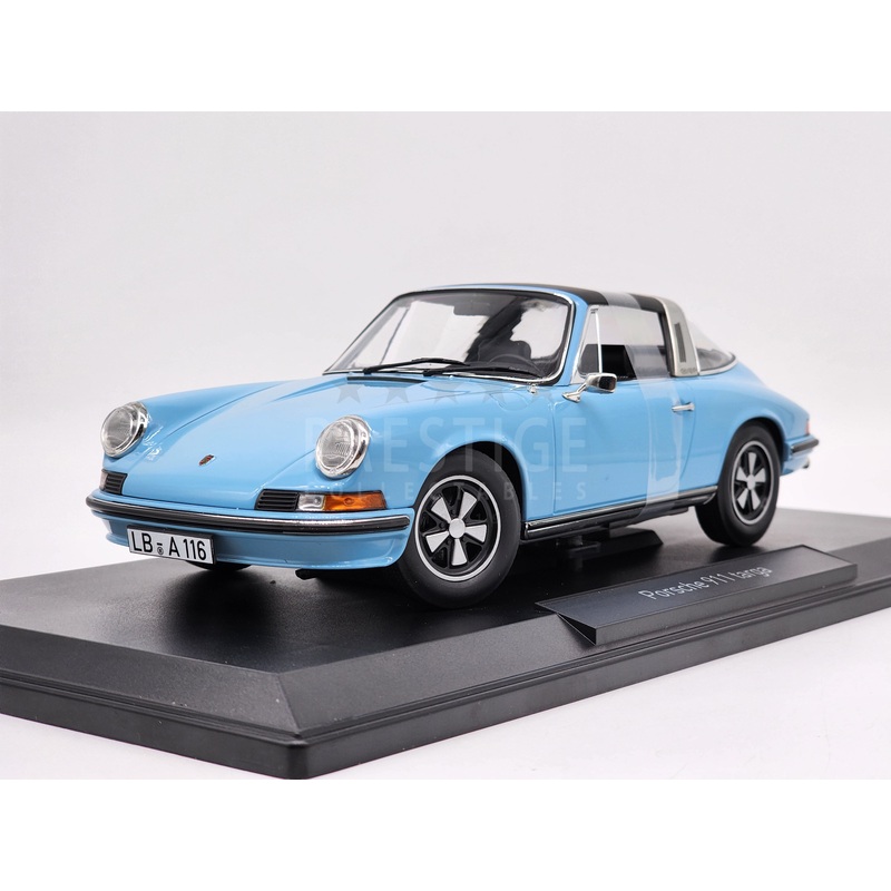 Norev 1973 Porsche 911 S Targa Light Blue 187642 1:18 Scale – New