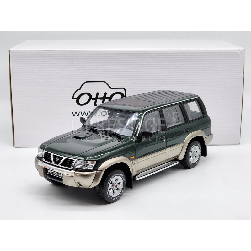 Ottomobile 1998 Nissan Patrol GU Series GR Y61 LHD Basil Green / Beige 1:18 – New