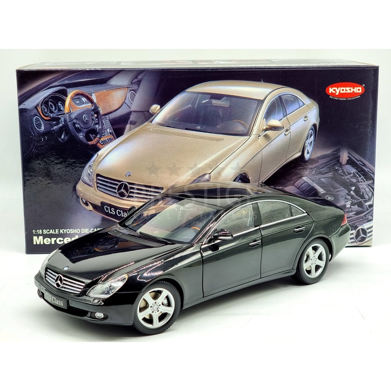 READ – Kyosho Mercedes Benz CLS Class CLS500 08401BK Gloss Black 1:18 Scale – Used