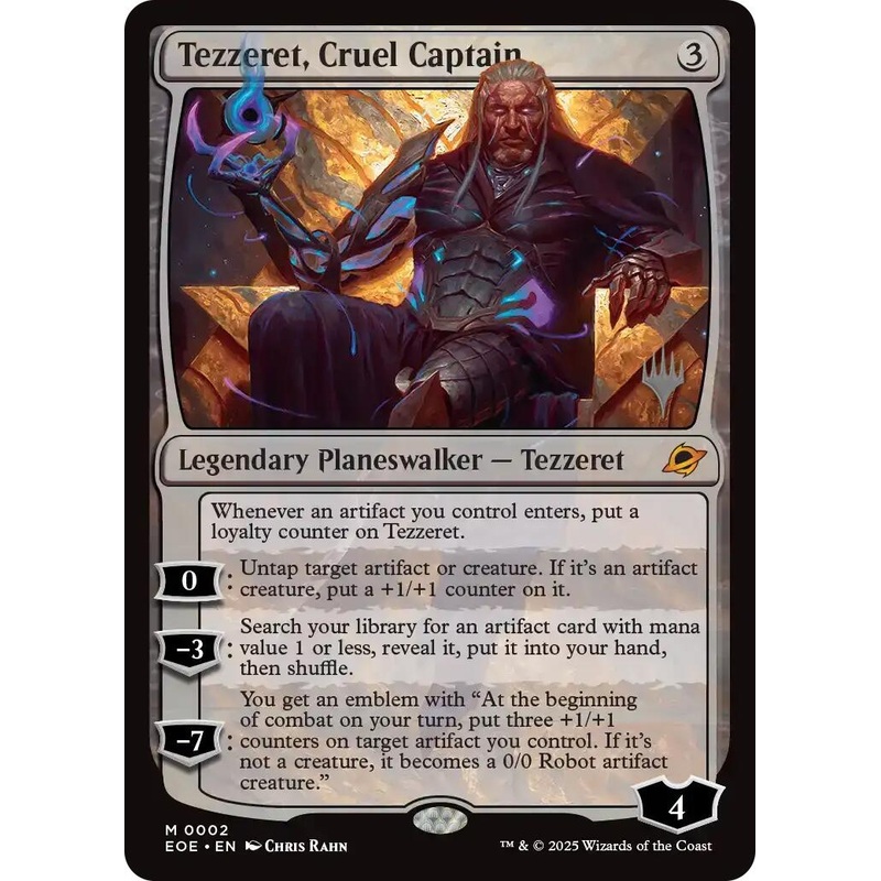 Tezzeret, Cruel Captain [Edge of Eternities Promo Pack]