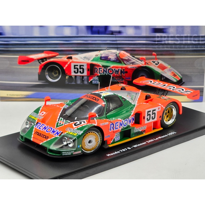 WERK83 1991 Mazda 787B 2.6L #55 Winner 24hr LeMans Gachot Renown Livery 1:18 – New