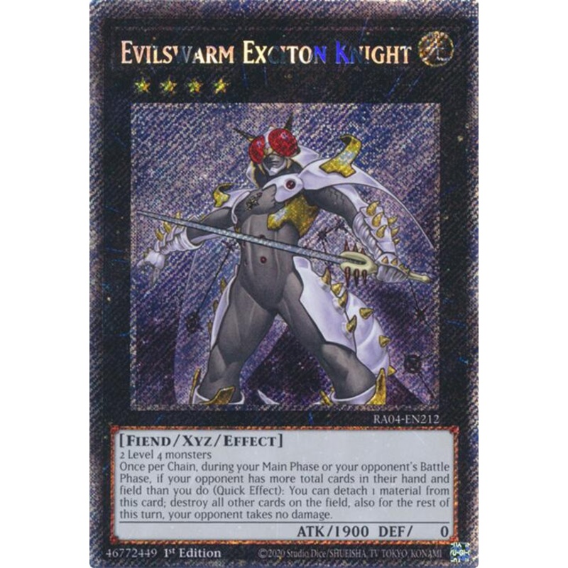 Evilswarm Exciton Knight [RA04-EN212] Platinum Secret Rare