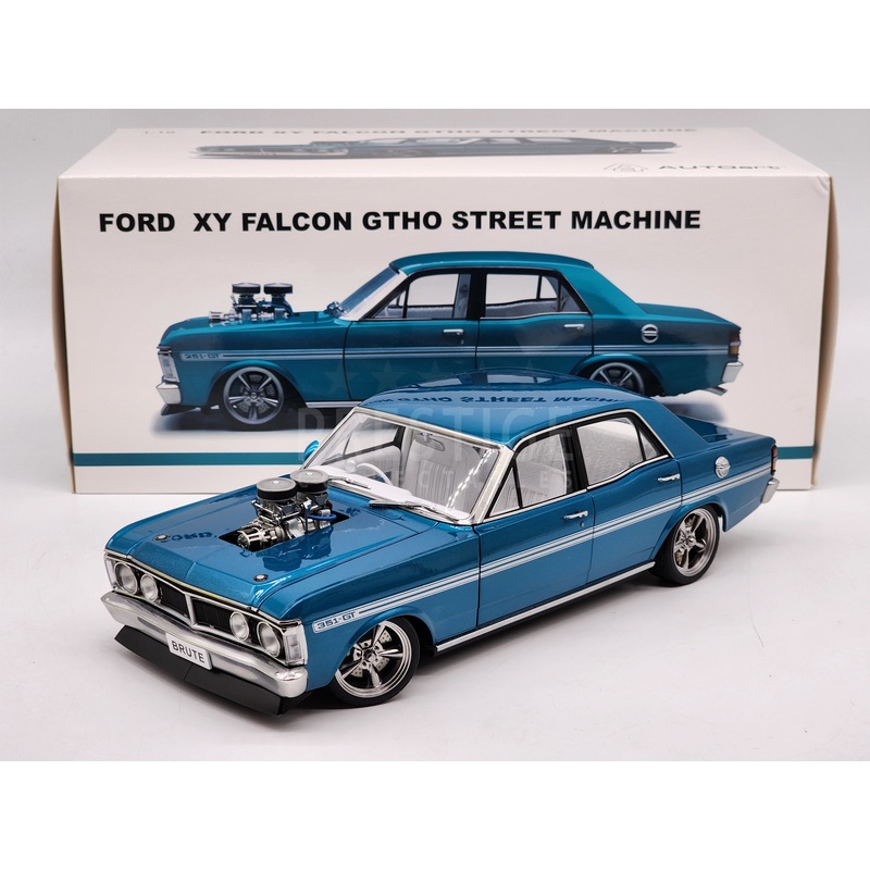 AUTOart Ford XY Falcon GTHO Street Machine BRUTE Subzero Teal 1:18 – Used