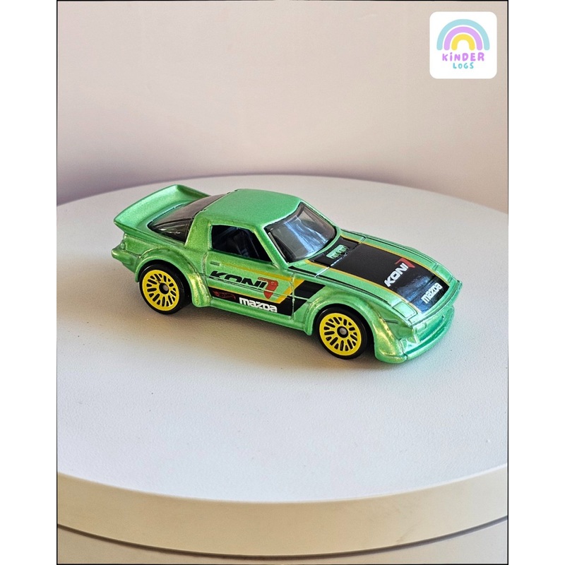 Hot Wheels JDM Mazda RX-7 – Green (Uncarded – New)