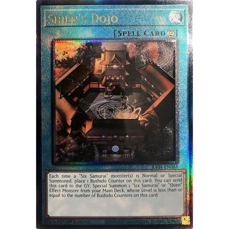 Shien’s Dojo [RA04-EN088] Prismatic Ultimate Rare