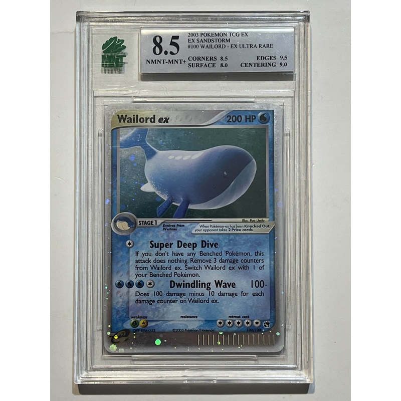 Wailord ex (EX: Sandstorm) 13/95 MNT 8.5