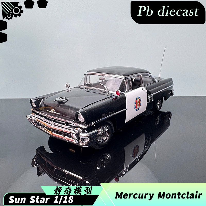 1:18 SunStar Mercury Montclair American Police Car  Platinum Edition Diecast Model
