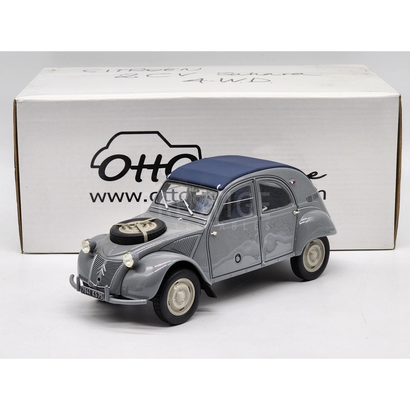 Ottomobile 1958 Citroen 2CV Sahara 4×4 Grey OT564 1:18 Scale Model Car – Used