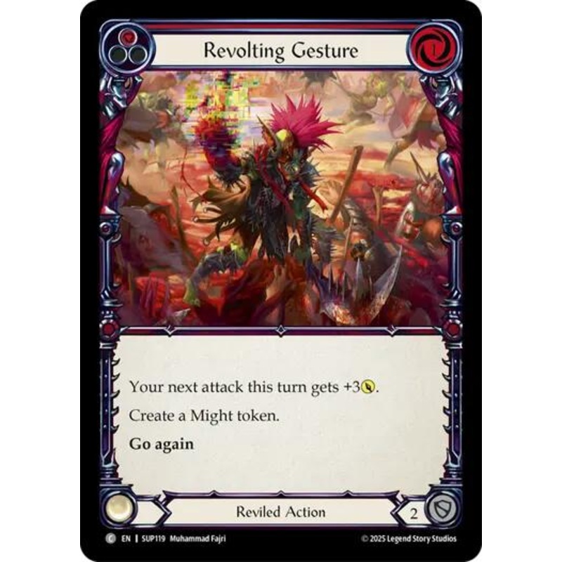 Revolting Gesture [SUP119] (Super Slam)  Rainbow Foil