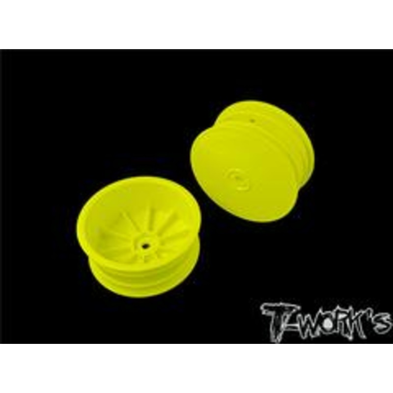 1/10th 4WD Front Wheel – Yellow 2.2 12mm Hex