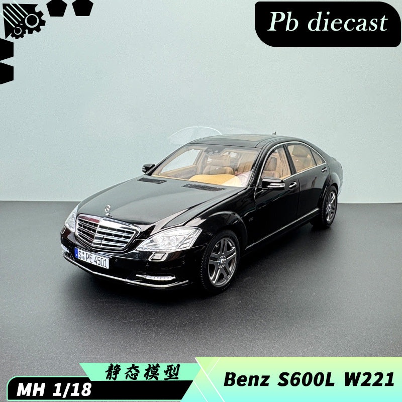 MH 1:18 MercedesBenz S600L W221 DieCast Alloy Model  Opening Panels & Engine Bay Display