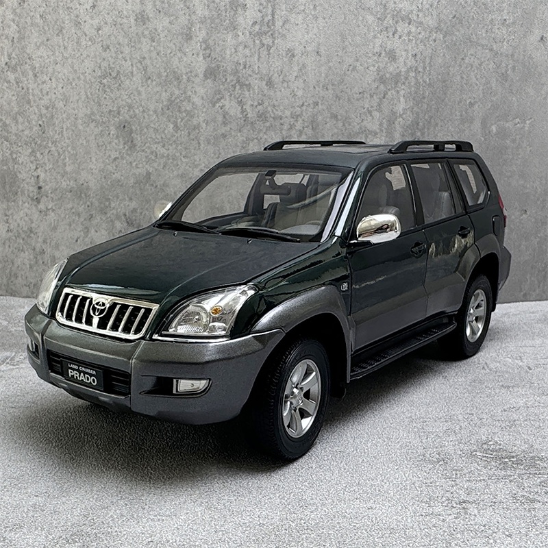 Original Toyota Prado car model 1:18 2008 off-road spare tire alloy car model