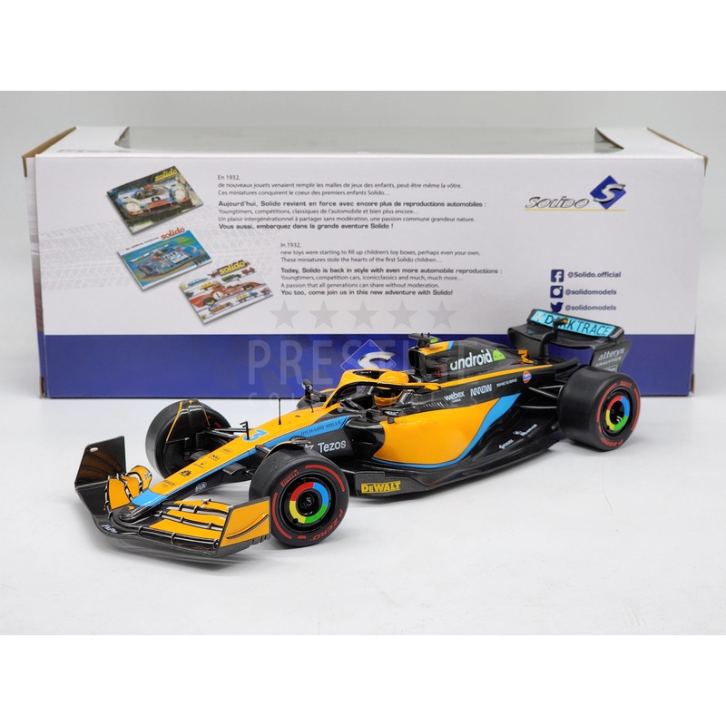 Solido 2022 McLaren MCL36 Daniel Ricciardo Australian GP Formula 1 1:18 – New