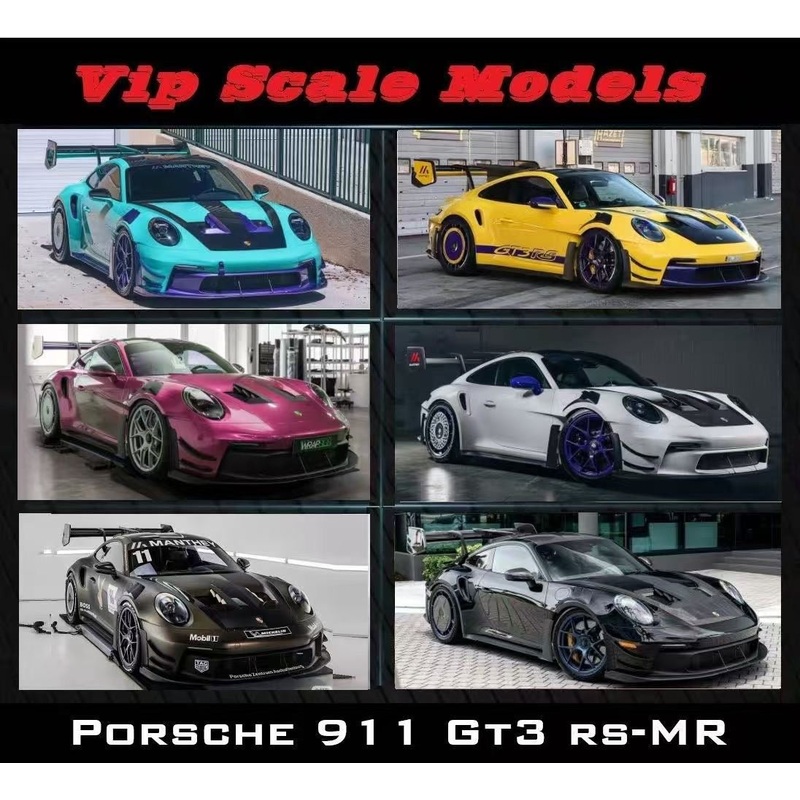 VIP 1/18 Porsche 911 GT3RS – Manthey Racing modified resin model.