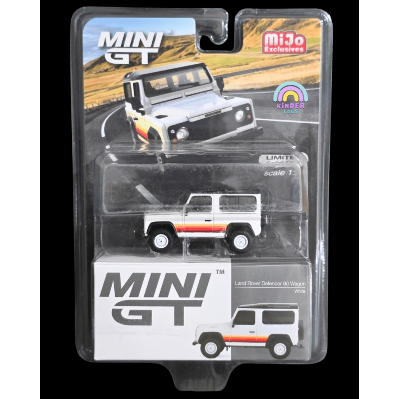 Mini GT Land Rover Defender 90 Wagon – White – Mijo Exclusives
