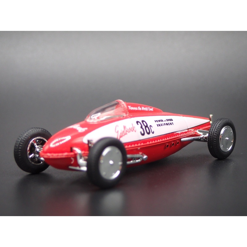 VINTAGE RACING 1938-1950 BELLY TANKER EDELBROCK RED 1/64 SCALE DIECAST MODEL CAR