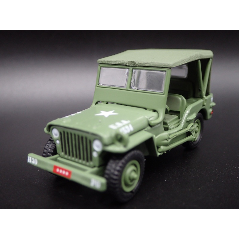 WWII WILLYS MB JEEP ARMY MILITARY PHILIPPINES GREEN 1:64 SCALE DIECAST MODEL CAR