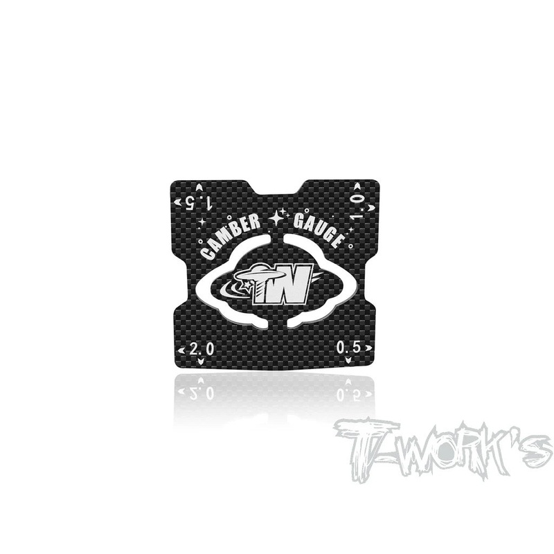 1/10th Buggy Carbon Camber Gauge 0.5-2Deg