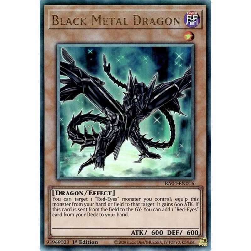 Black Metal Dragon [RA04-EN016] Prismatic Ultimate Rare