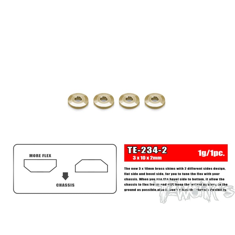 Brass Washer for Suspension Arm 3x10x2mm – 4pcs