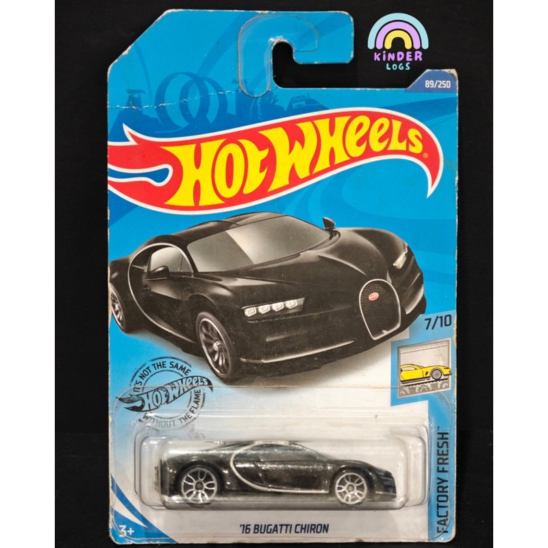 Hot Wheels Bugatti Chiron – Black (2017 Imported Card)