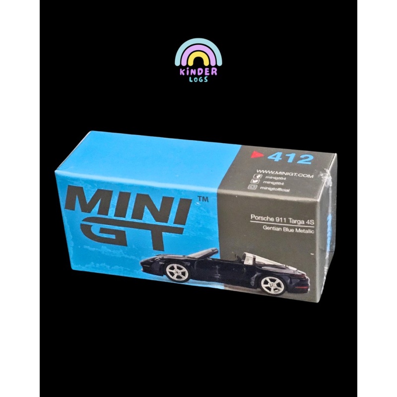 Mini GT Porsche 911 Targa 4S Gentian Blue Metallic – Sealed Box