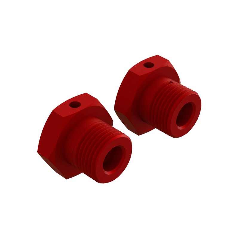 Aluminium Wheel Hex 17mm- Red *