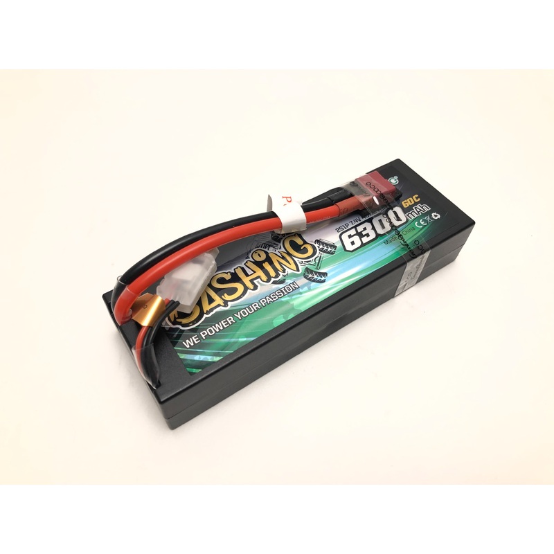 Bashing 2S 7.4V 6300mah 60C Lipo Battery with Deans Connector
