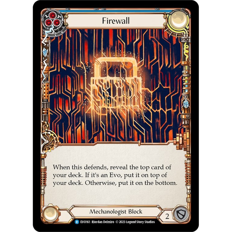 Firewall (Blue) [EVO161] (Bright Lights)  Rainbow Foil