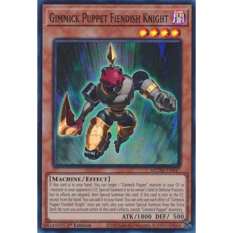 Gimmick Puppet Fiendish Knight [MZTM-EN047] Super Rare