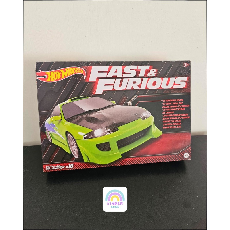 Hot Wheels Fast and Furious 10 Cars Pack