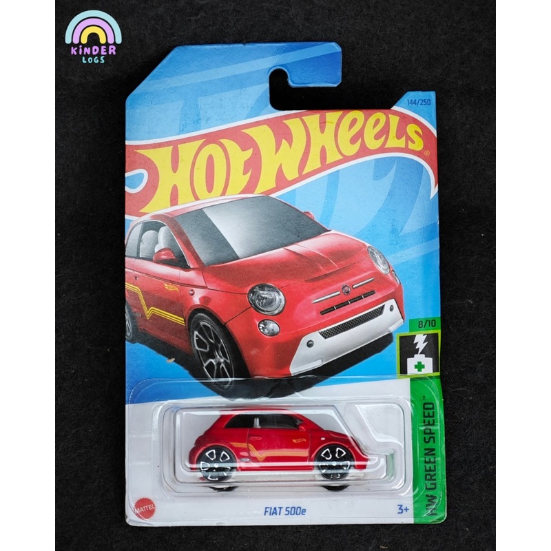 Hot Wheels Fiat 500e – Red (Carded – 2023 Card)