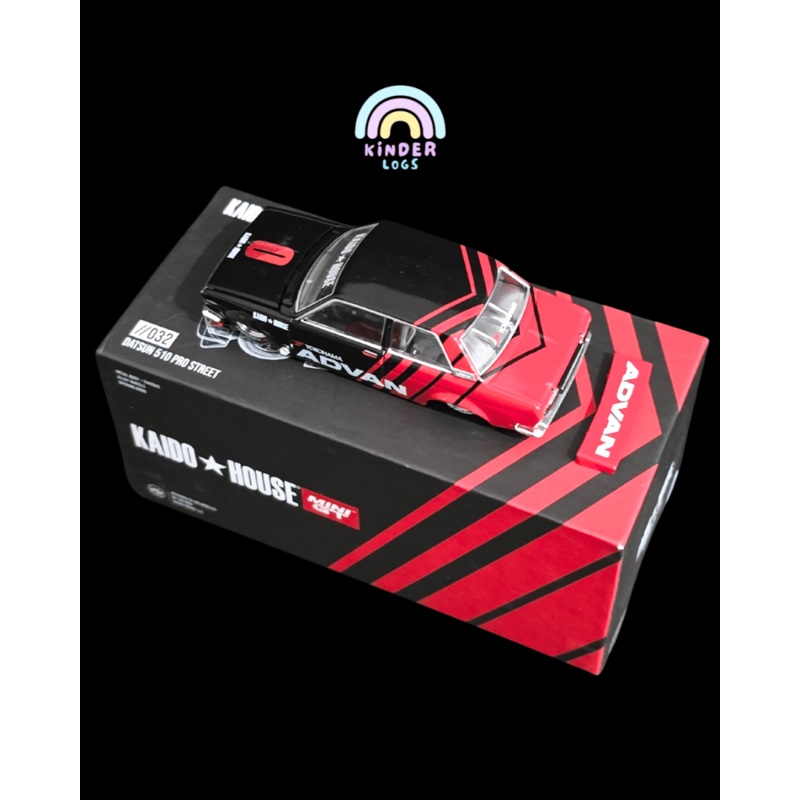 Mini GT Kaido Datsun 510 Pro Street Advan 032 – Broken Spoiler (Open Box)