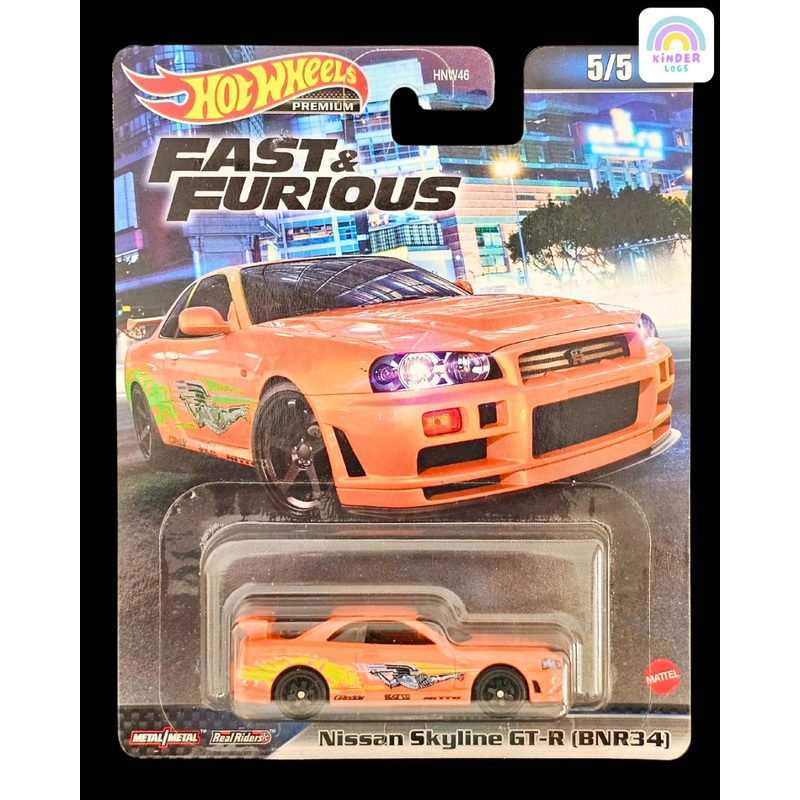 Premium Hot Wheels Nissan Skyline GT-R (BNR34) – Fast And Furious