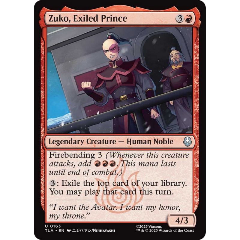 Zuko, Exiled Prince [Avatar: The Last Airbender]