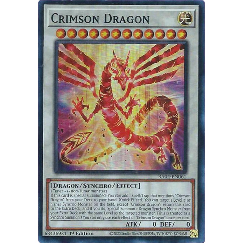 Crimson Dragon (card) [RA04-EN061] Super Rare