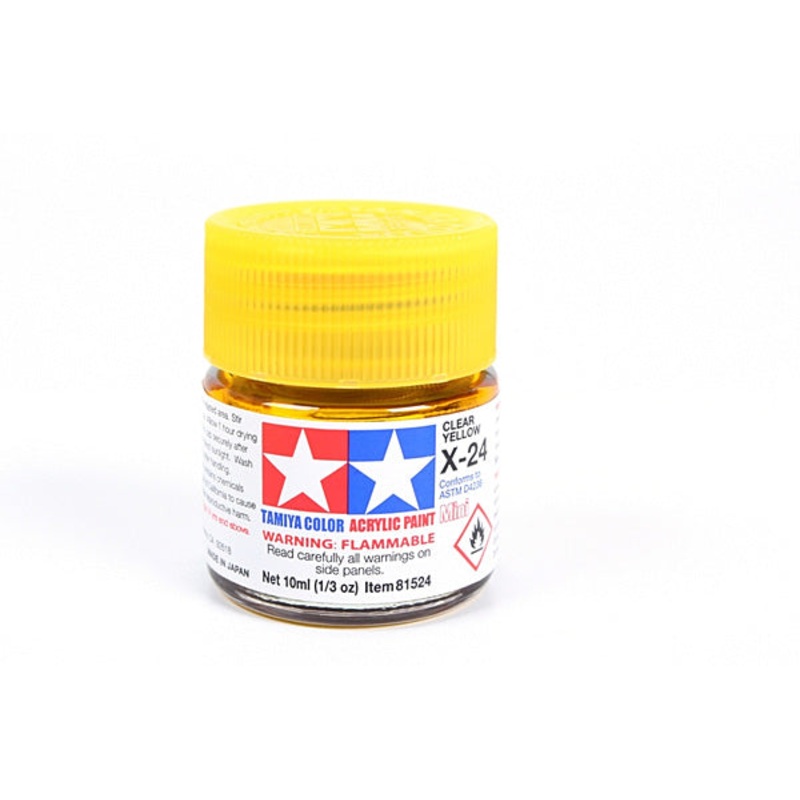 Acrylic Mini X-24 Clear Yellow Paint
