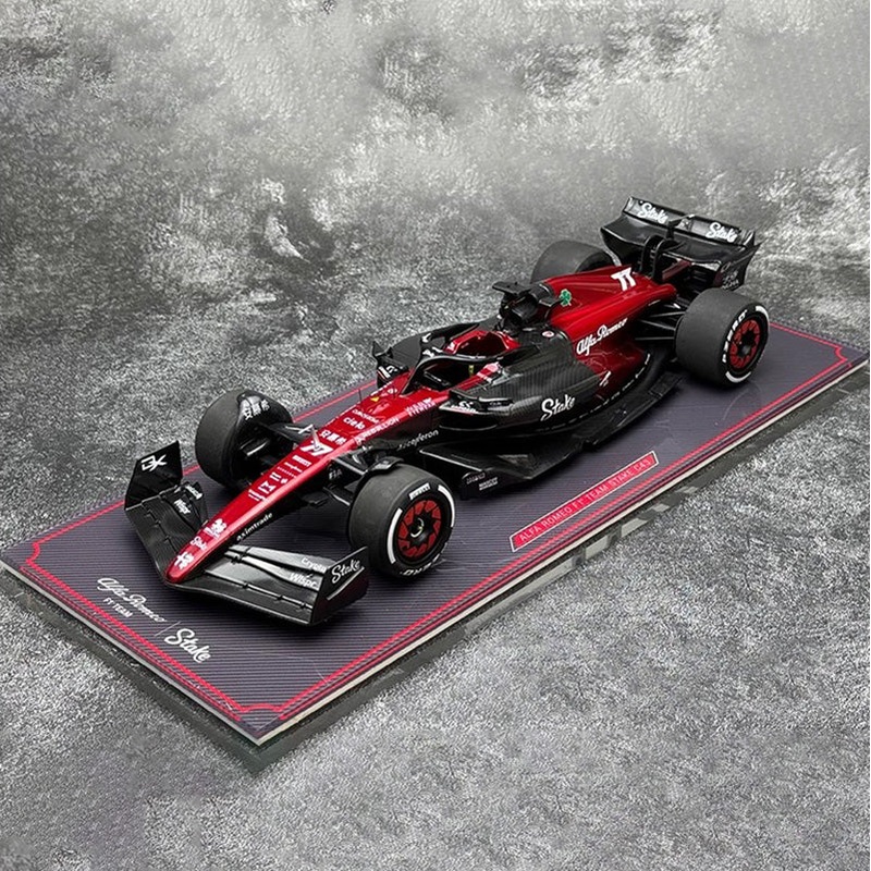 Alfa Romeo F1 C42  #77 Valtteri Bottas Bahrain GP Edition 1:18 Scale Model by Kilo NZG (Alloy Shell + Display Base Cover)