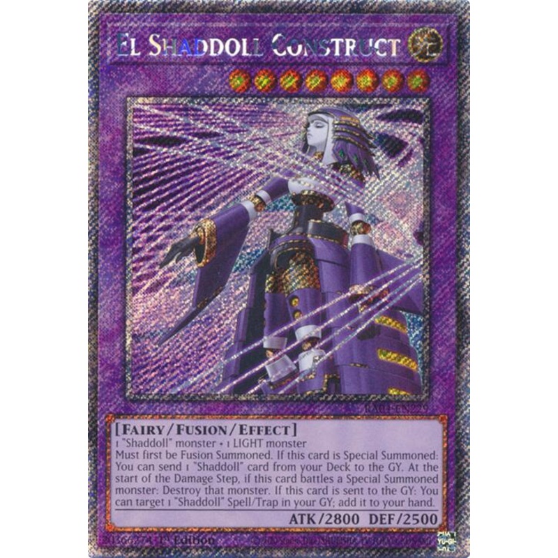 El Shaddoll Construct (Alternate Art) [RA04-EN229] Platinum Secret Rare