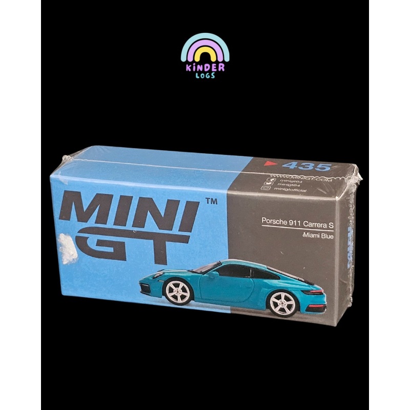 Mini GT Porsche 911 Carrera S – Miami Blue – Sealed Box