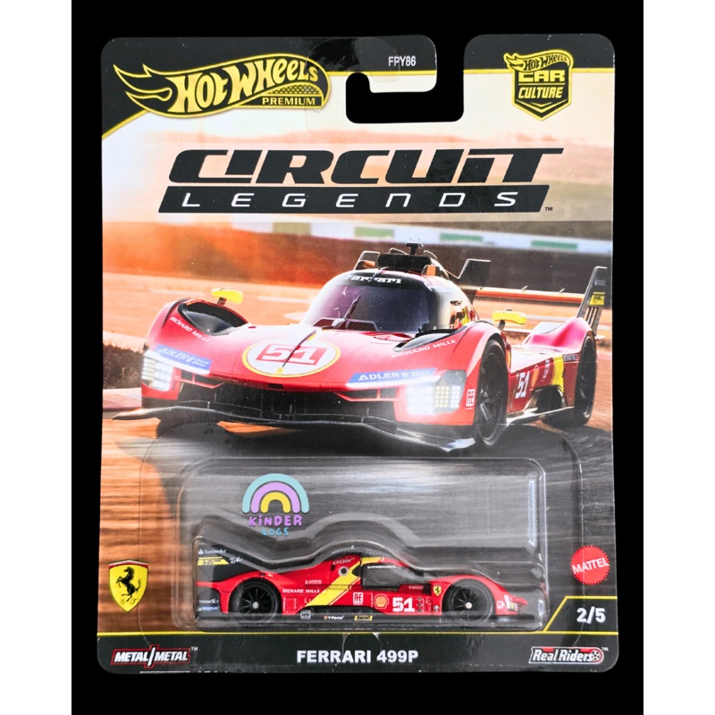 Premium Hot Wheels Ferrari 499P – Circuit Legends (Imported)