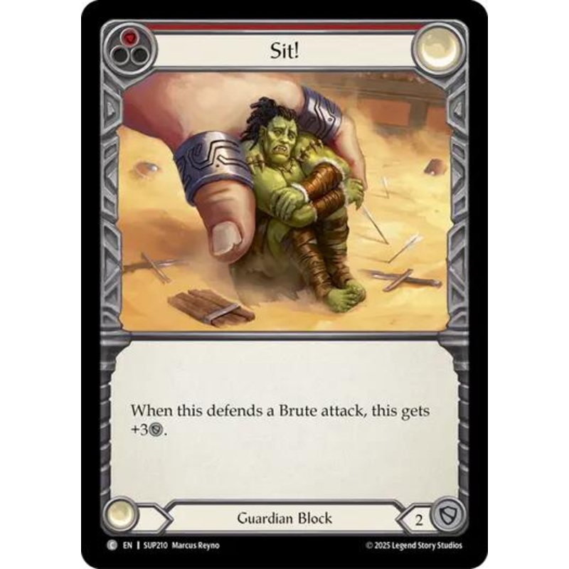Sit! [SUP210] (Super Slam)  Rainbow Foil