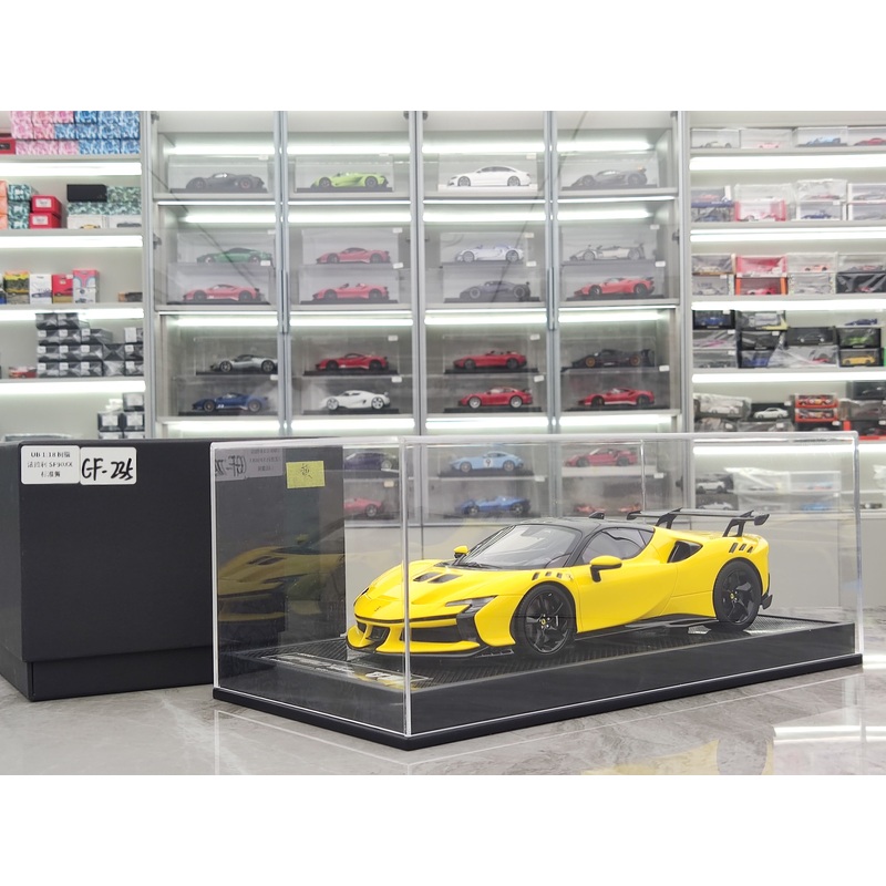 UB 1/18 Ferrari SF90XX Yellow Simulated Car Model JS-UB001