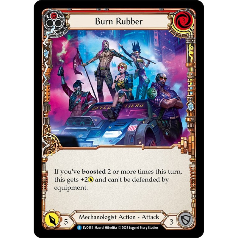 Burn Rubber [EVO154] (Bright Lights)  Rainbow Foil