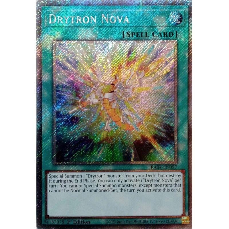 Drytron Nova [RA04-EN097] Platinum Secret Rare