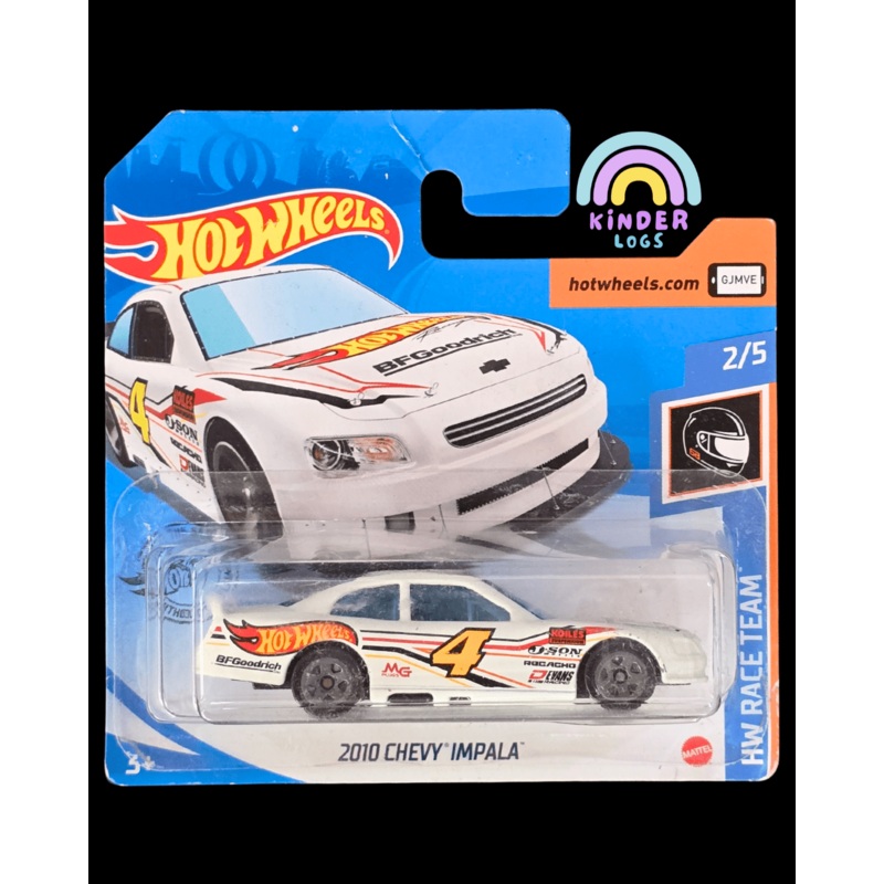 Hot Wheels 2010 Chevy Impala – White (2018 Short Card)