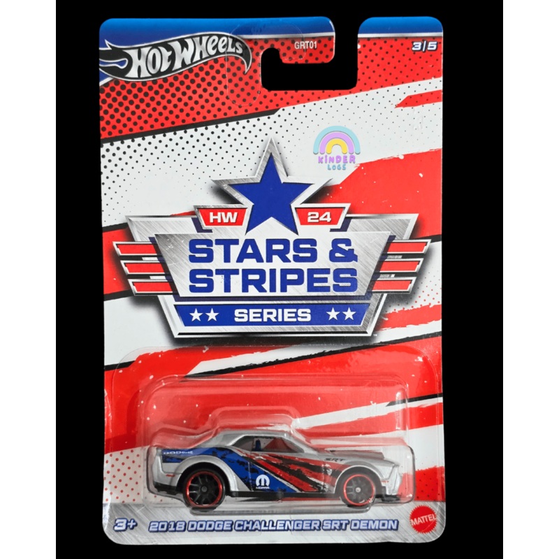 Hot Wheels 2018 Dodge Challenger SRT Demon – Stars And Stripes Series (Imported)