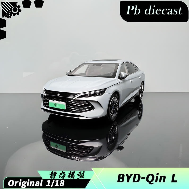 1/18 2024 New BYD Qin Energy cyan-blue Diecasting Car Model