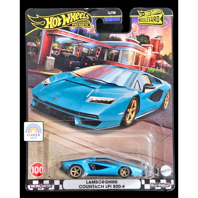 Premium Hot Wheels Lamborghini Countach LPI 800-4 – Blue (Imported)