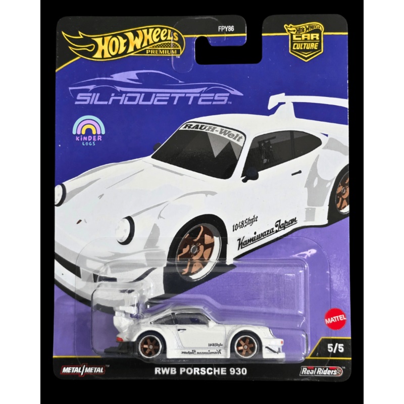 Premium Hot Wheels RWB Porsche 930 Silhouettes – White (Imported)